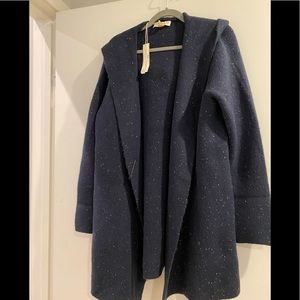 Lovestich Navy Sweater Coat